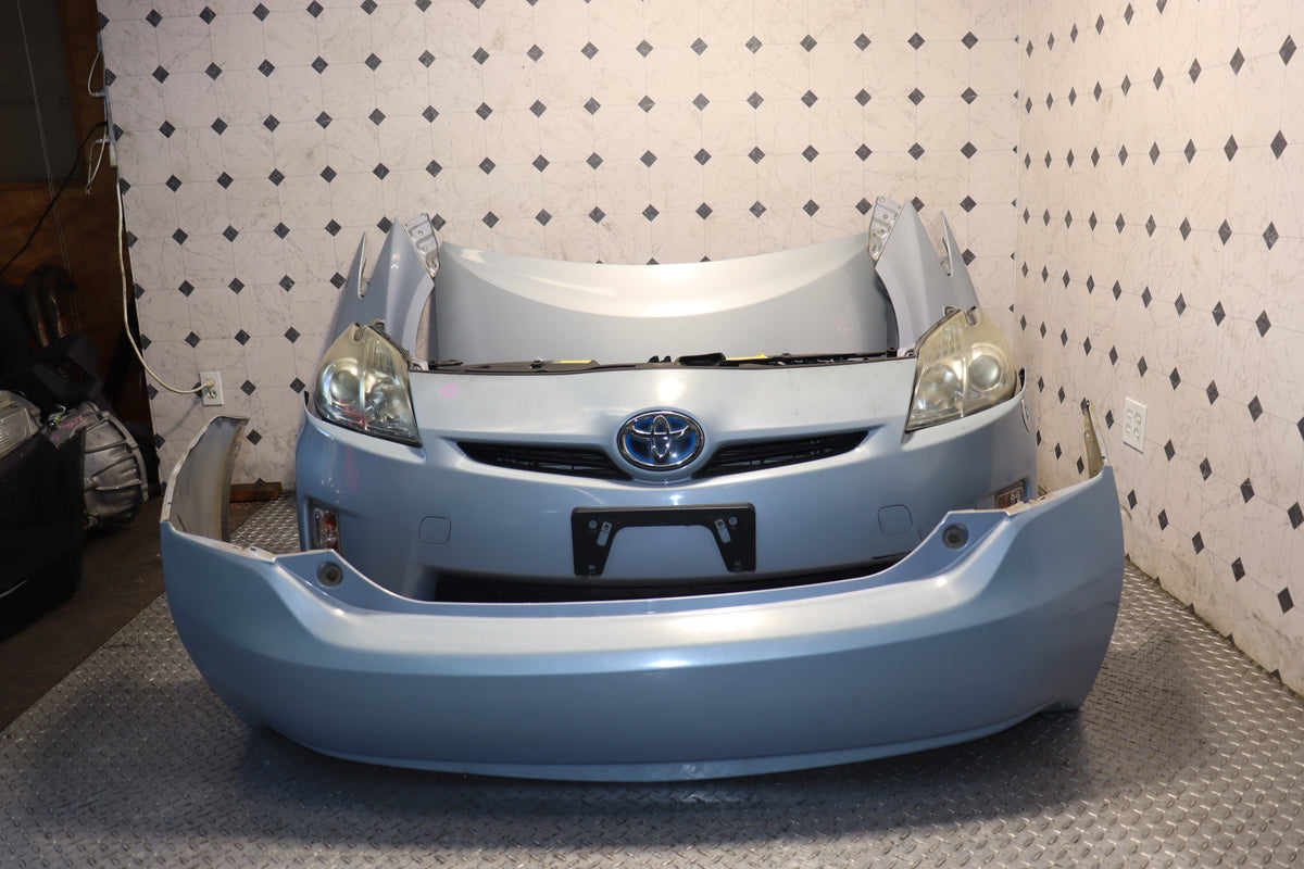 2010 2011 2012 2013 2014 2015 Toyota Prius Blue Front End Nose Cut Hood Fenders Conversion Assembly JDM OEM