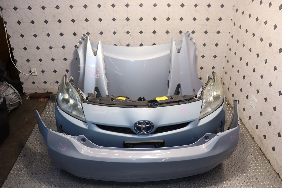 2010 2011 2012 2013 2014 2015 Toyota Prius Blue Front End Nose Cut Hood Fenders Conversion Assembly JDM OEM