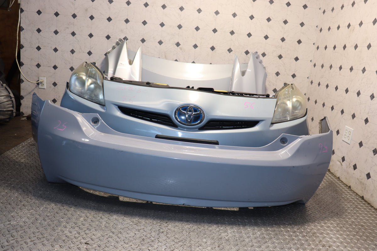 2010 2011 2012 2013 2014 2015 Toyota Prius Blue Front End Nose Cut Hood Fenders Conversion Assembly JDM OEM