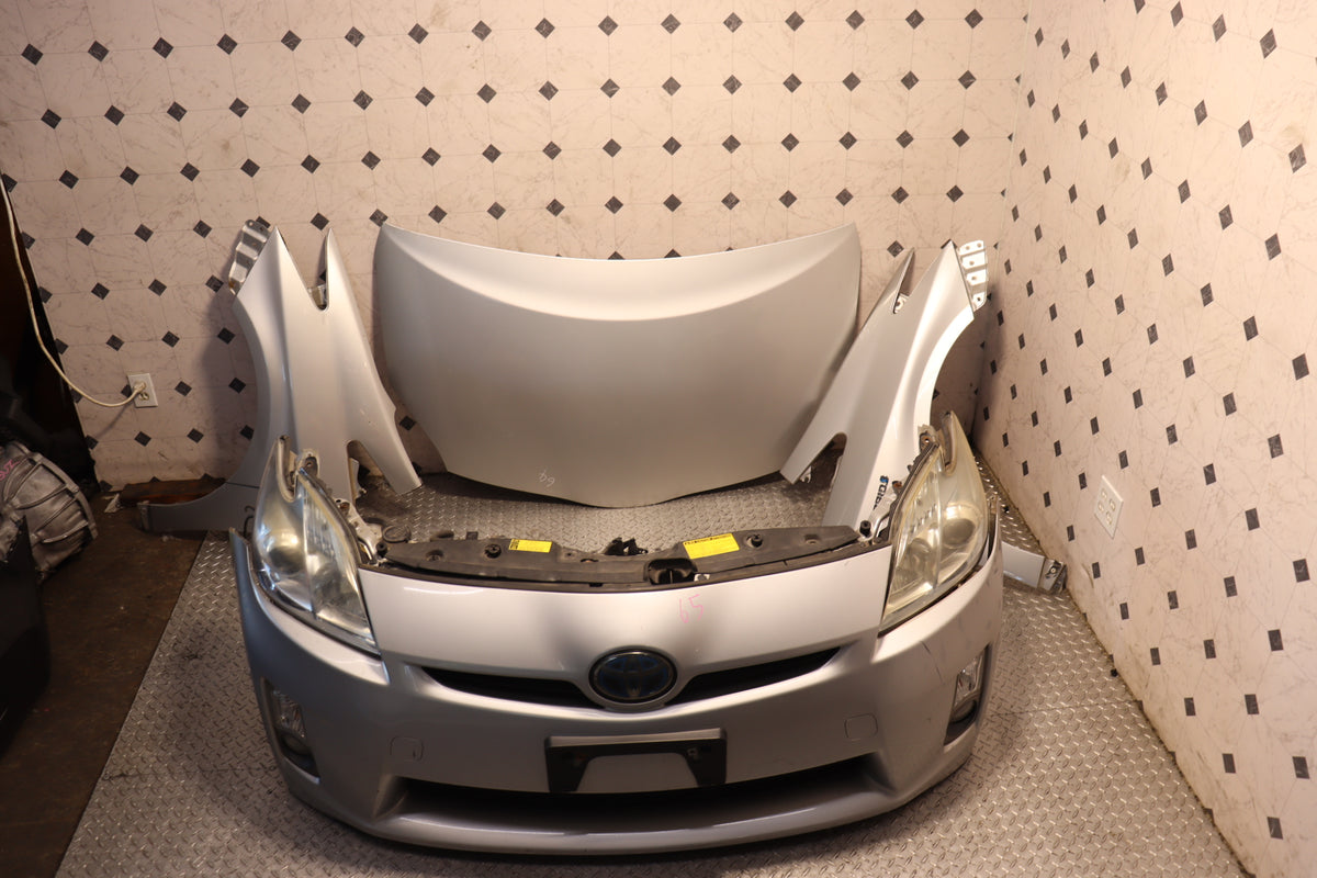 2010 2011 2012 2013 2014 2015 Toyota Prius Silver Front End Nose Cut Hood Fenders Conversion Assembly JDM OEM