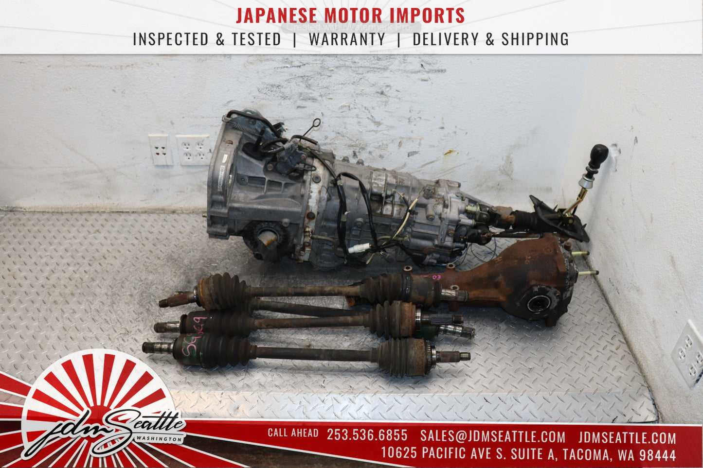 JDM 2003-2008 SUBARU FORESTER STI 6 SPEED MANUAL TRANSMISSION W DIFF/AXLES