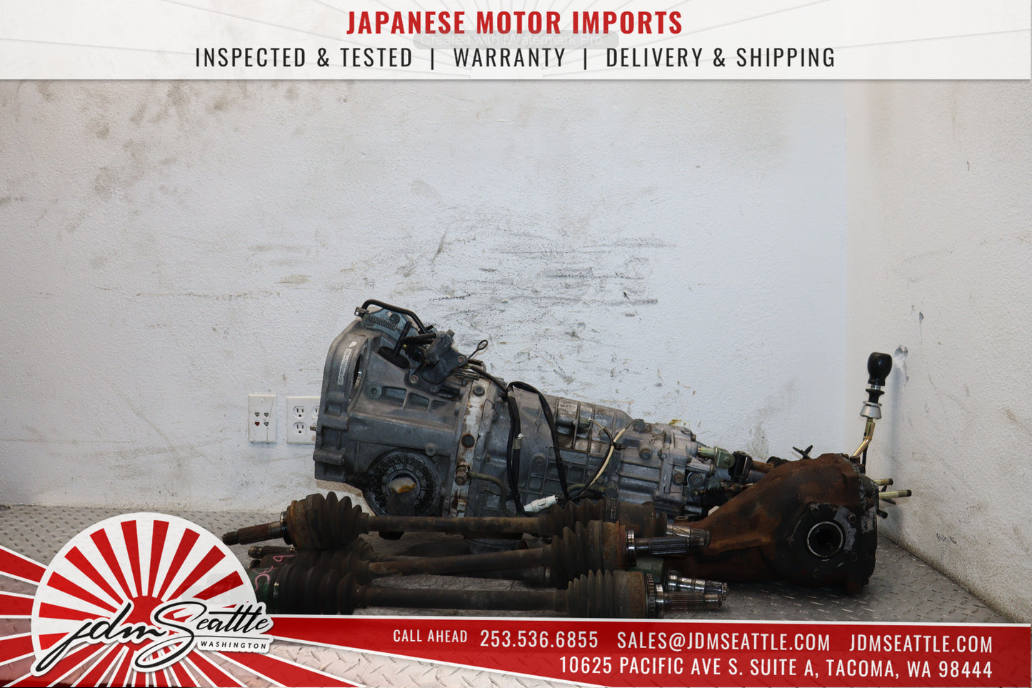 JDM 2003-2008 SUBARU FORESTER STI 6 SPEED MANUAL TRANSMISSION W DIFF/AXLES