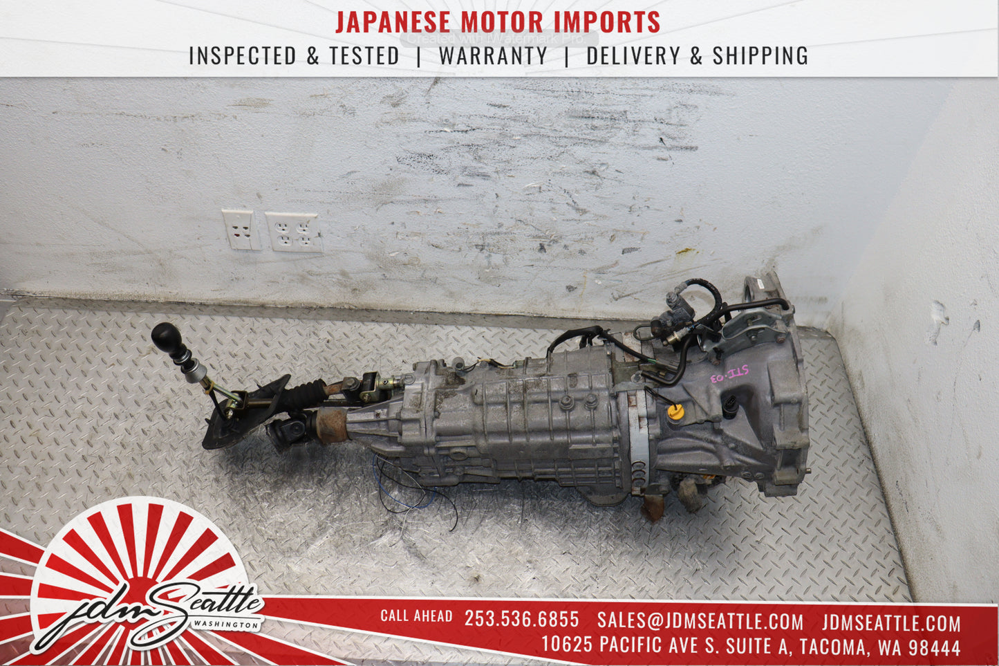 JDM 2003-2008 SUBARU FORESTER STI 6 SPEED MANUAL TRANSMISSION W DIFF/AXLES