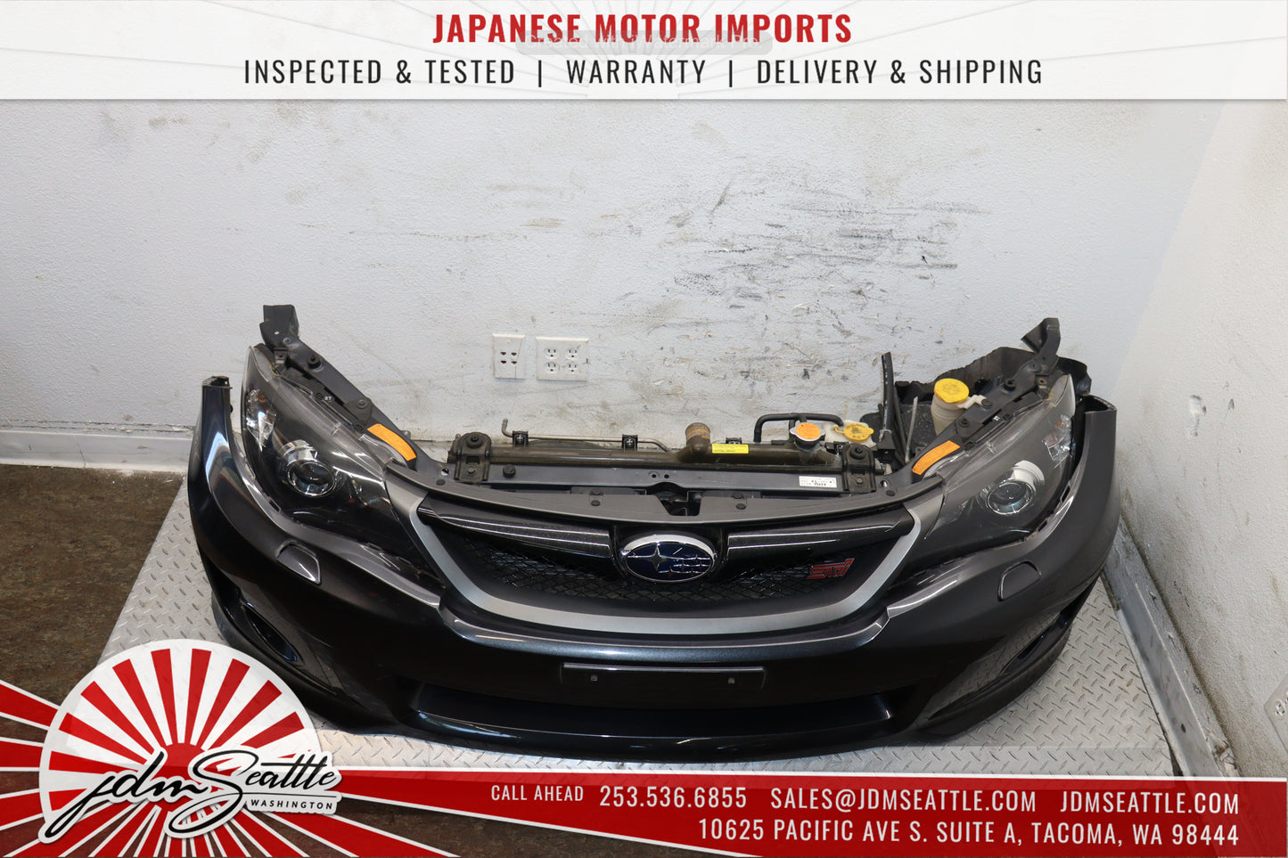 JDM SUBARU WRX STI 08-14 V10 FRONT END CONVERSION NOSE CUT AND SET