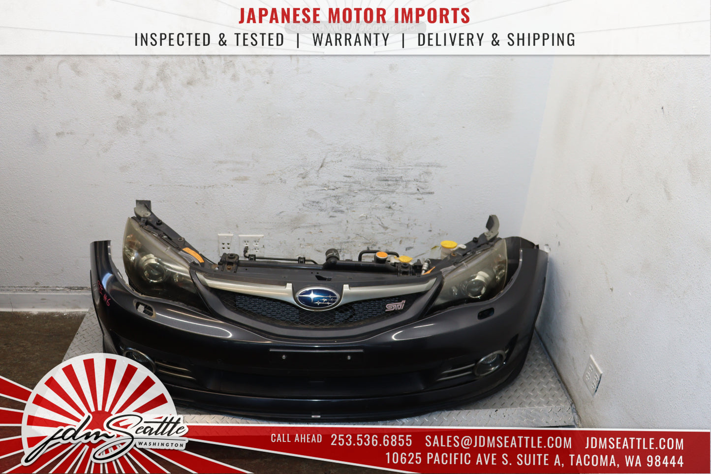 JDM SUBARU WRX STI 08-14 V10 FRONT END CONVERSION NOSE CUT AND SET