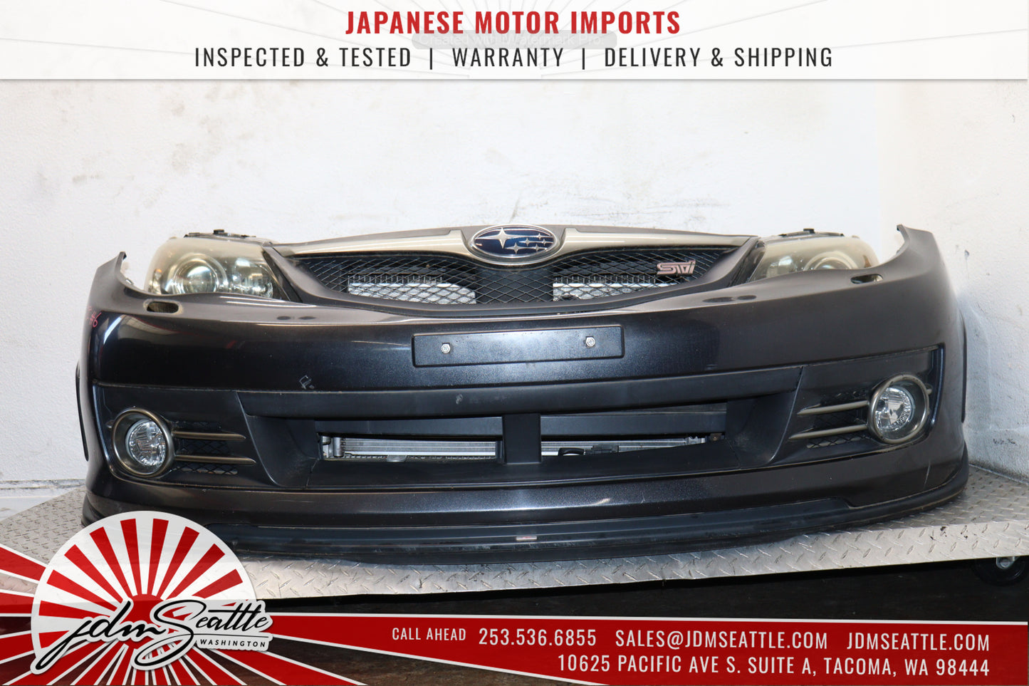 JDM SUBARU WRX STI 08-14 V10 FRONT END CONVERSION NOSE CUT AND SET