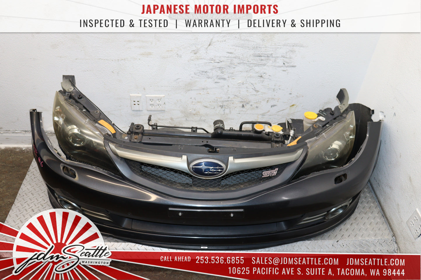 JDM SUBARU WRX STI 08-14 V10 FRONT END CONVERSION NOSE CUT AND SET