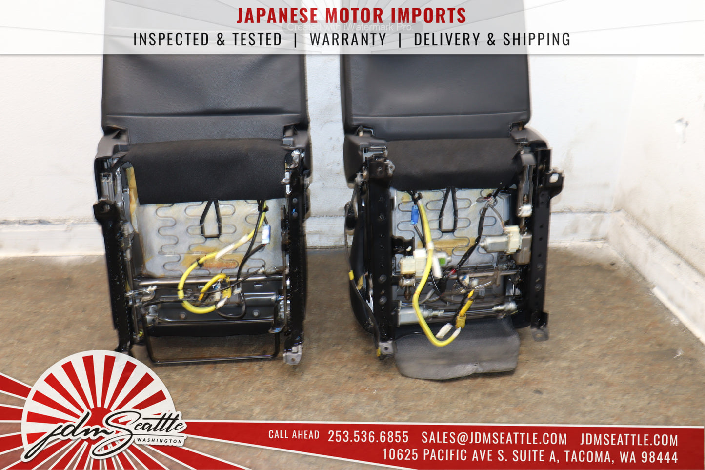 JDM 08-14 SUBARU WRX STI SEATS OEM PREMIUM LEATHER V10 STI SEDAN FRONT & REAR SETS