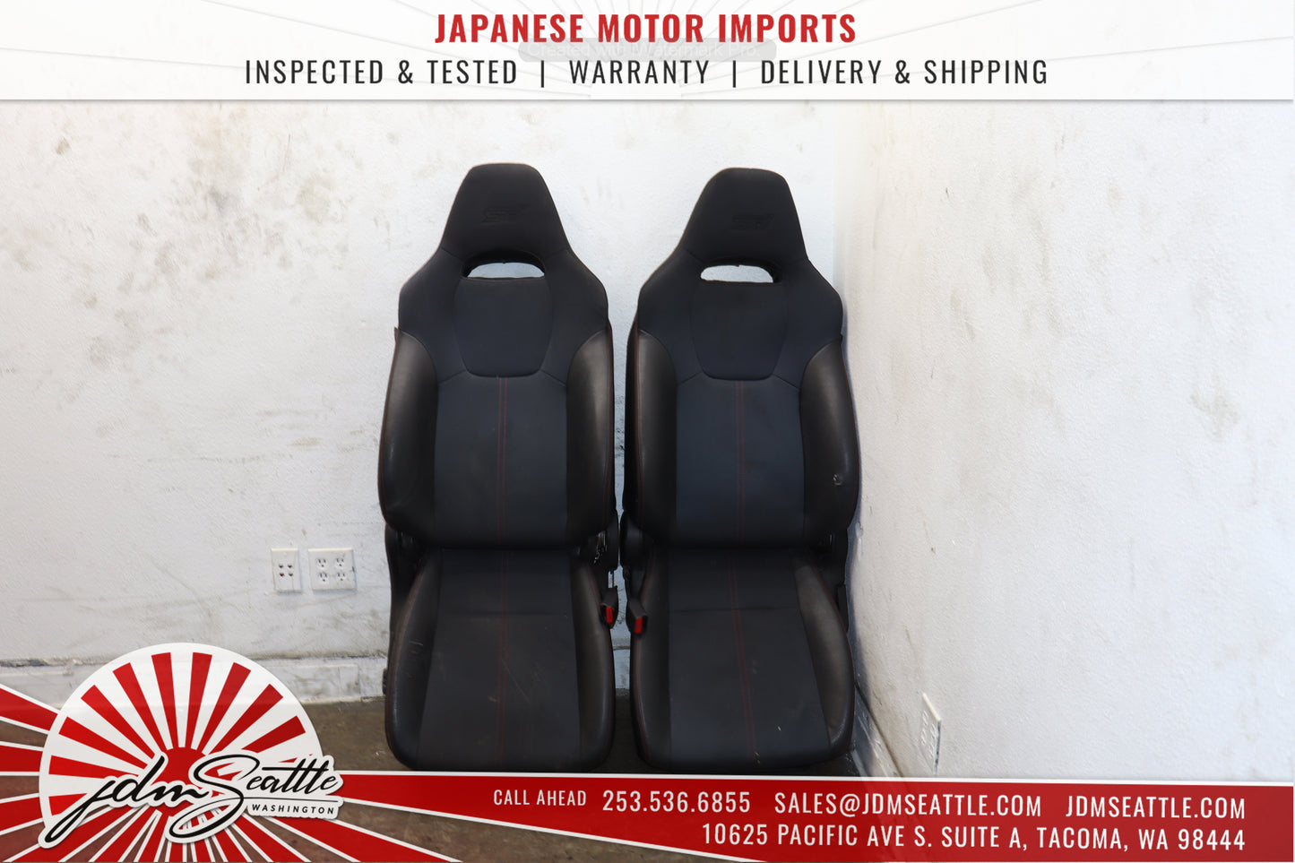 JDM 08-14 SUBARU WRX STI SEATS OEM VERSION 10 STI SEDAN