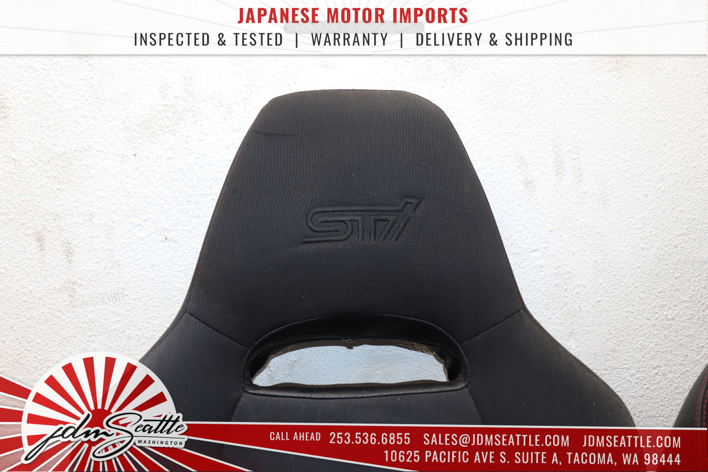 JDM 08-14 SUBARU WRX STI SEATS OEM VERSION 10 STI SEDAN