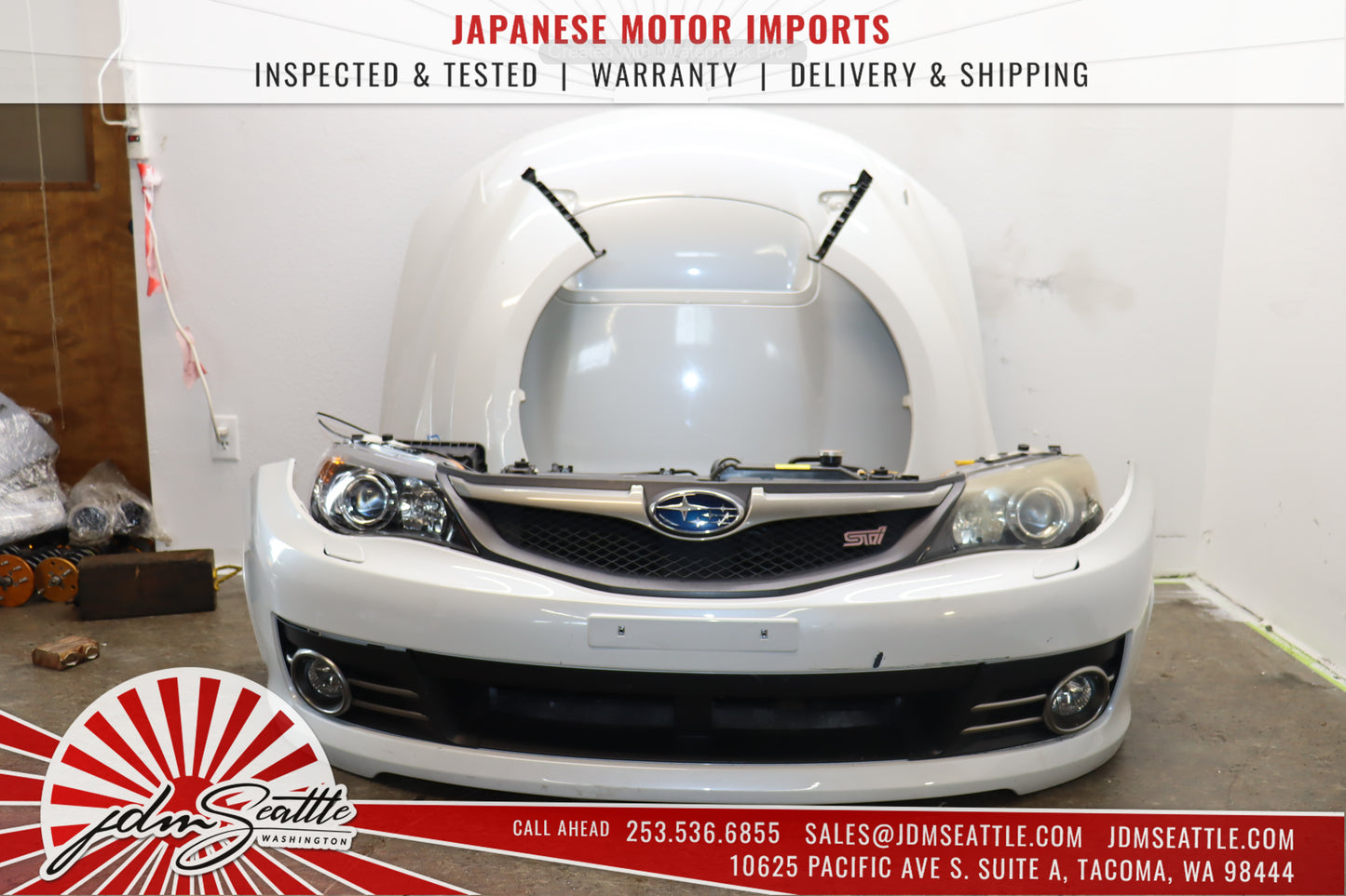 JDM SUBARU WRX STI 08-14 V10 HATCHBACK FRONT END CONVERSION NOSE CUT