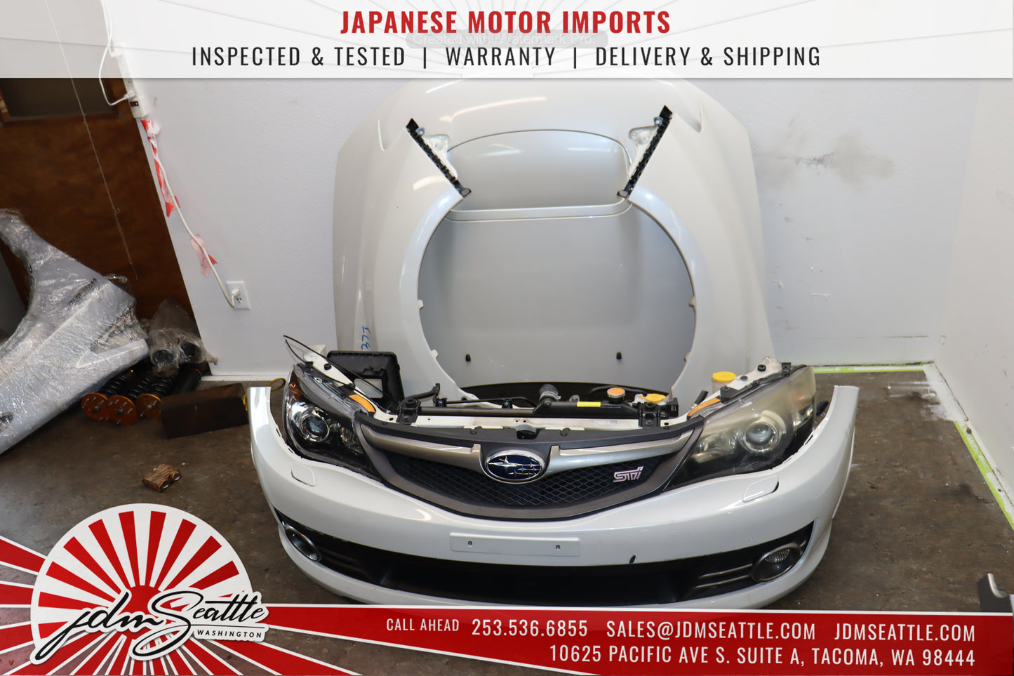 JDM SUBARU WRX STI 08-14 V10 HATCHBACK FRONT END CONVERSION NOSE CUT