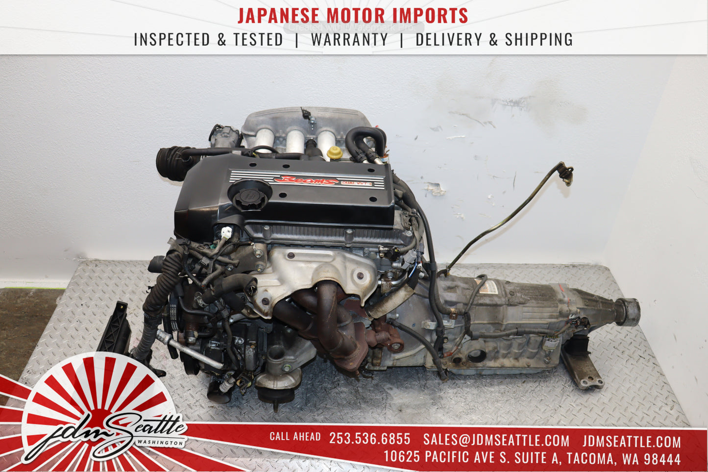 JDM 3SGE BEAMS TOYOTA ALTEZZA IS300 VVTI ENGINE WITH AUTOMATIC TRANSMISSION