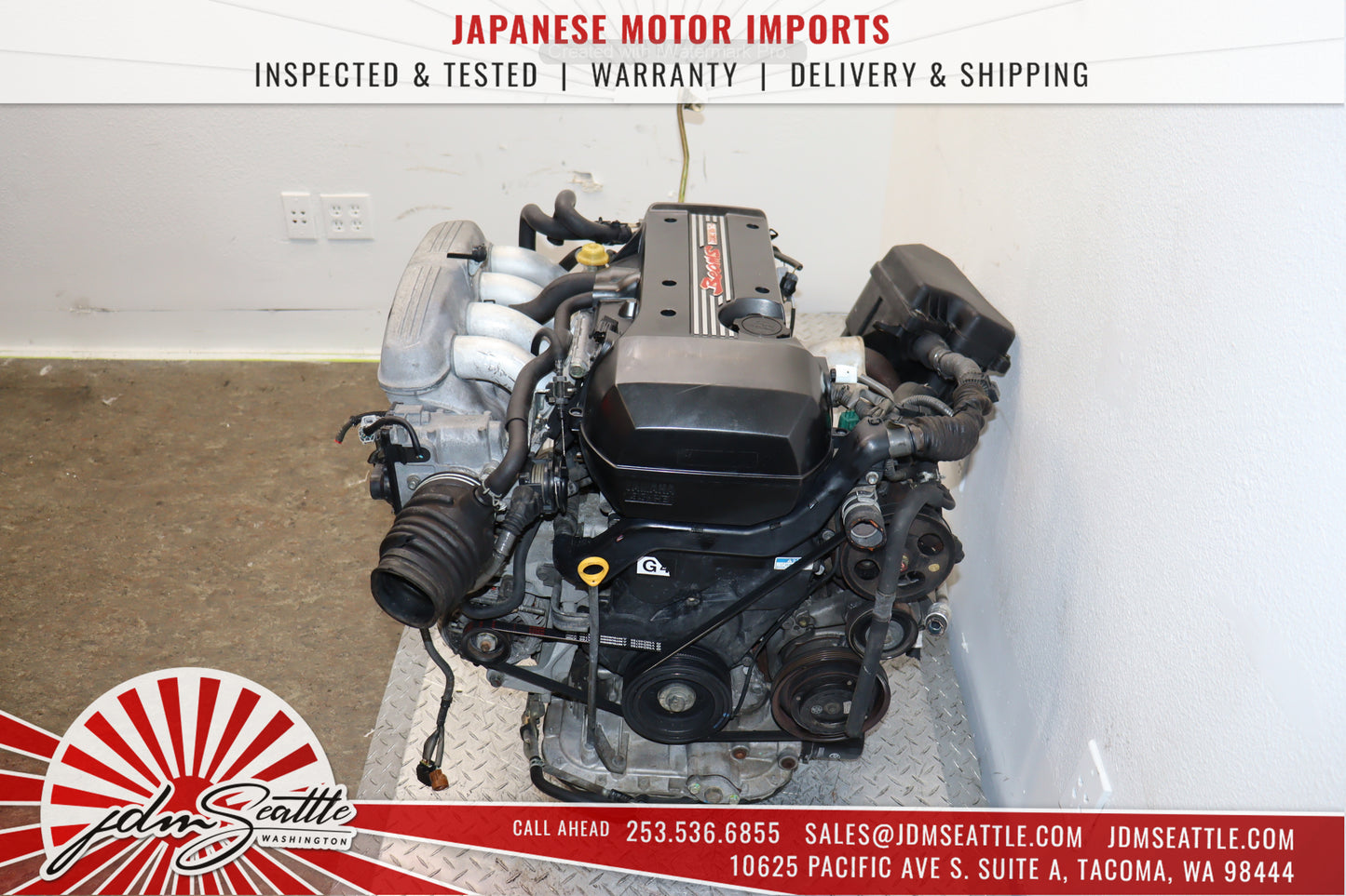 JDM 3SGE BEAMS TOYOTA ALTEZZA IS300 VVTI ENGINE WITH AUTOMATIC TRANSMISSION