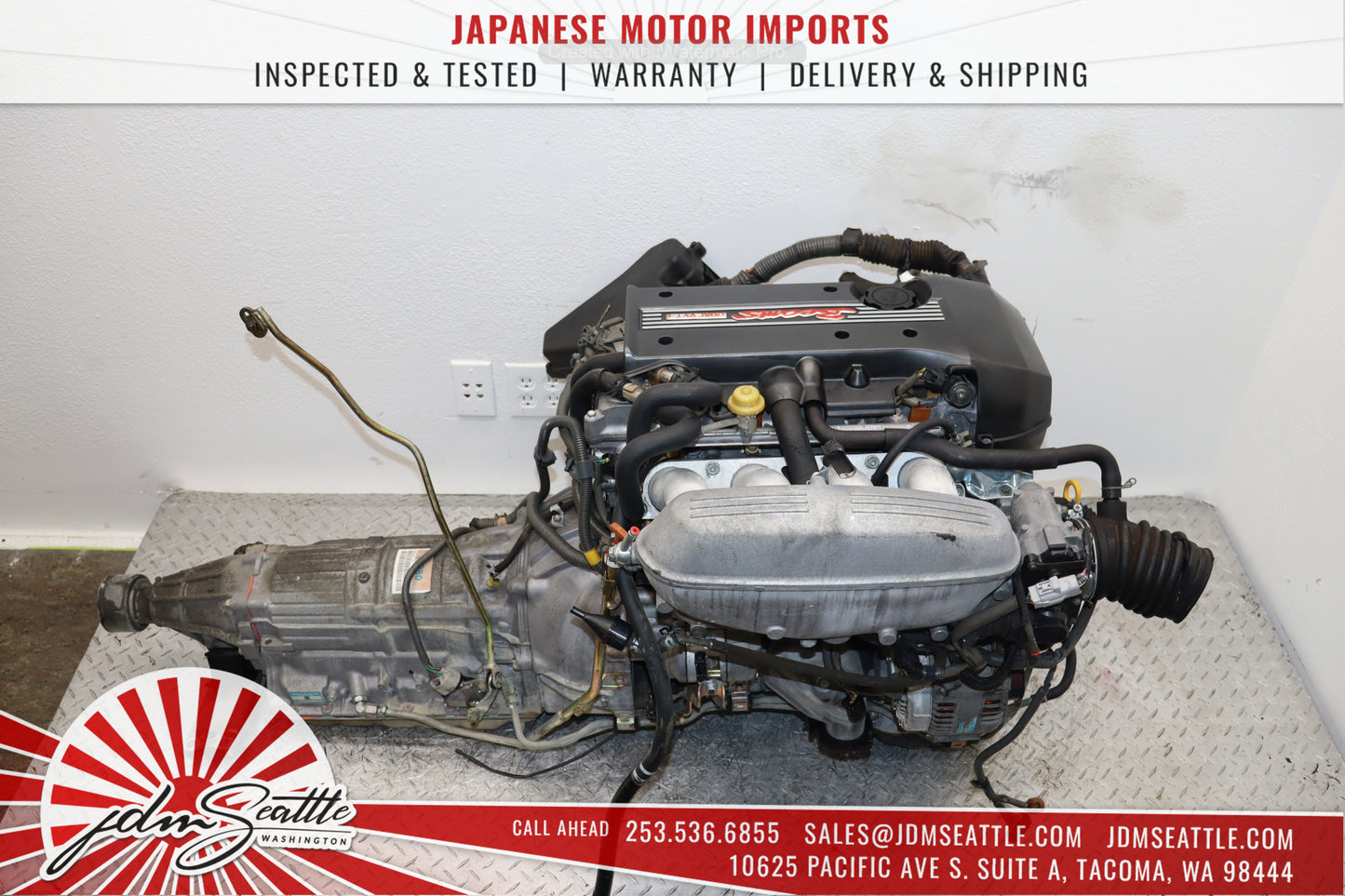 JDM 3SGE BEAMS TOYOTA ALTEZZA IS300 VVTI ENGINE WITH AUTOMATIC TRANSMISSION