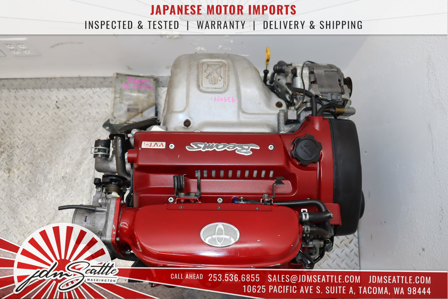 JDM Toyota Celica 2.0L VVTi Front Wheel Drive JDM Engine- 3S-GS Beams RedTop 4th Gen