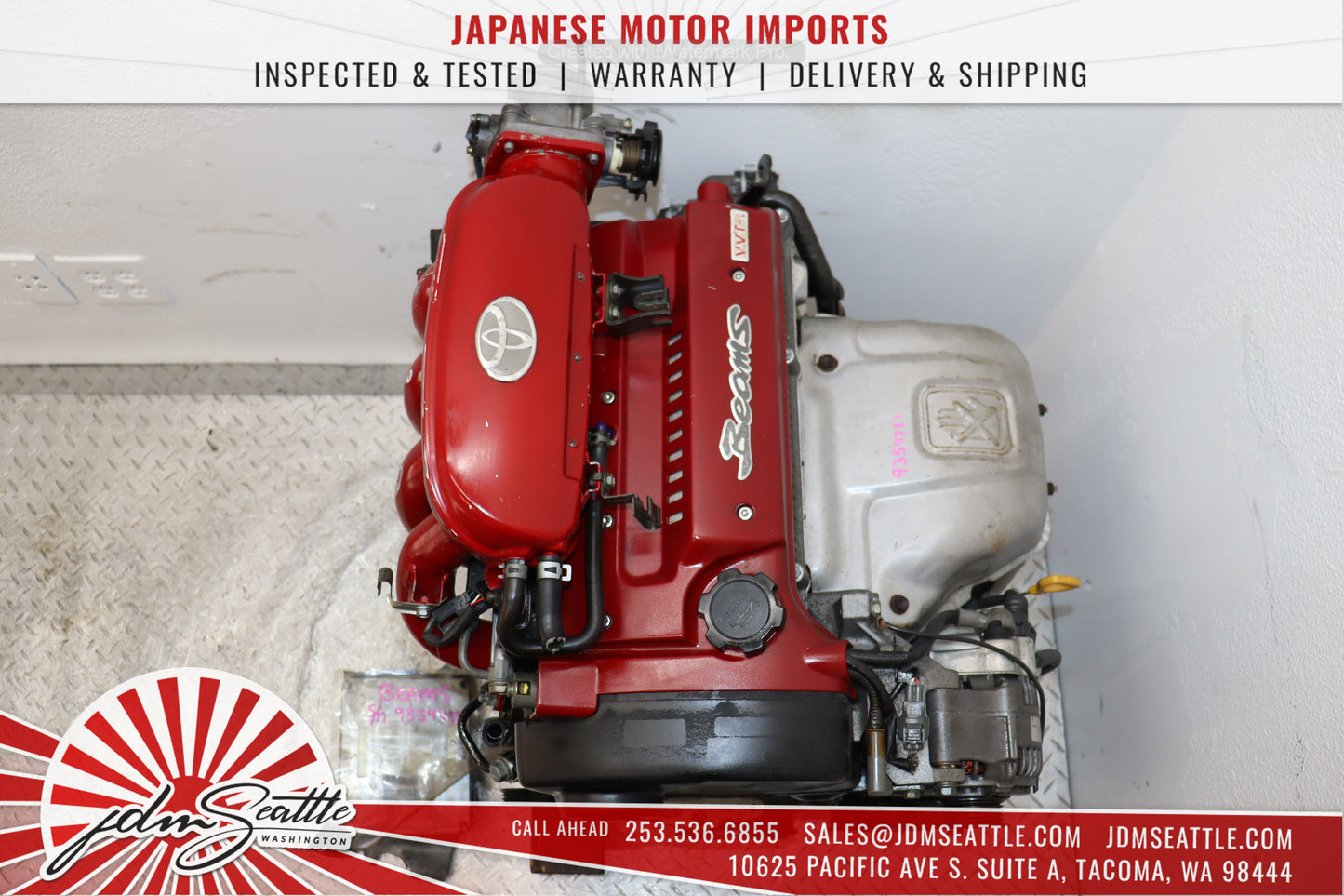 JDM Toyota Celica 2.0L VVTi Front Wheel Drive JDM Engine- 3S-GS Beams RedTop 4th Gen