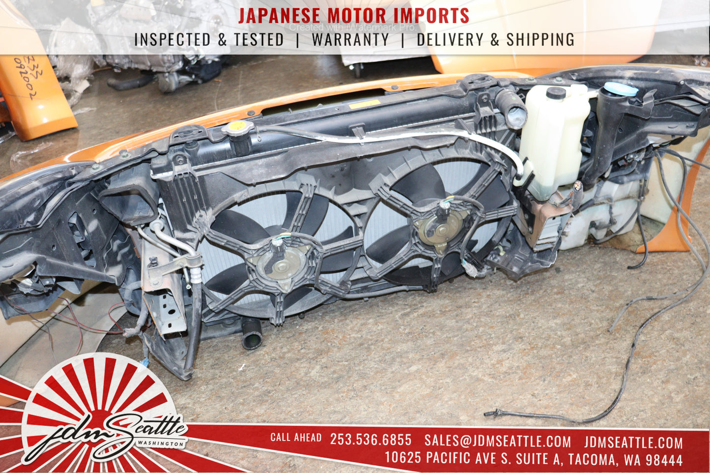 JDM 03-05 NISSAN 350Z/Z33 ORANGE COMPLETE FRONT END CONVERSION MODIFIED BODYKIT