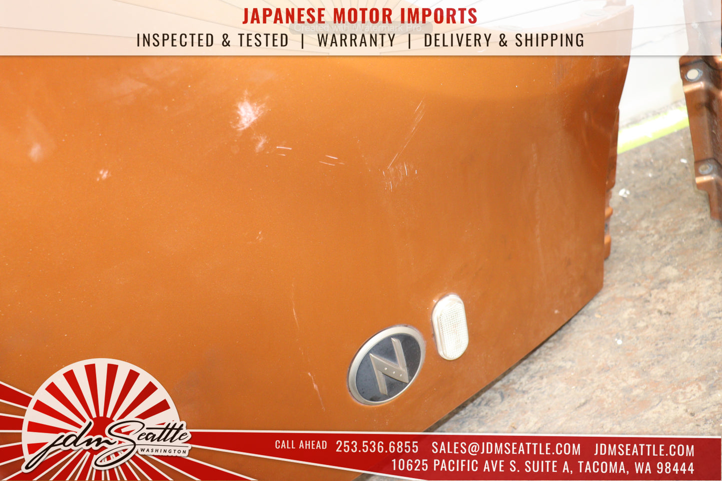 JDM 03-05 NISSAN 350Z/Z33 ORANGE COMPLETE FRONT END CONVERSION MODIFIED BODYKIT