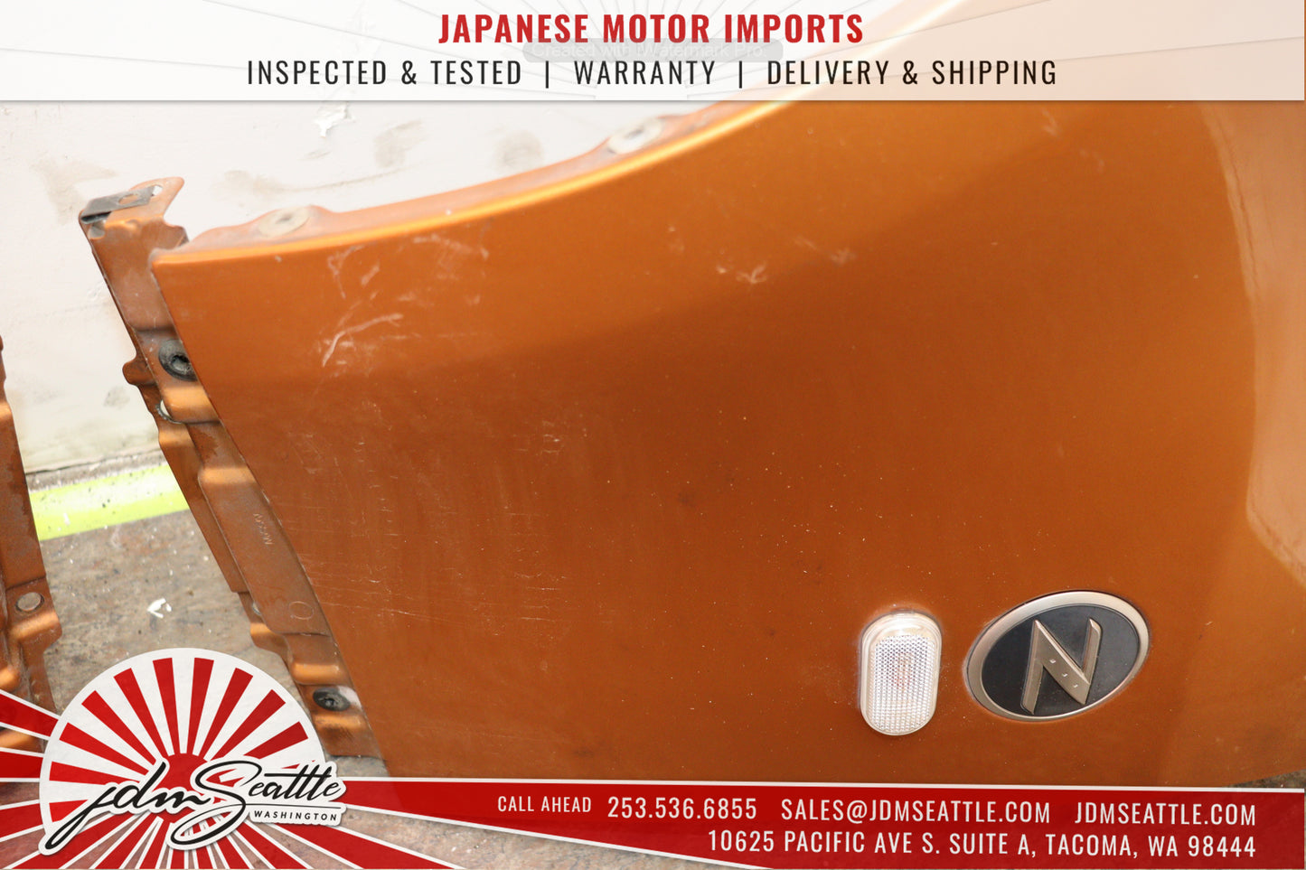 JDM 03-05 NISSAN 350Z/Z33 ORANGE COMPLETE FRONT END CONVERSION MODIFIED BODYKIT