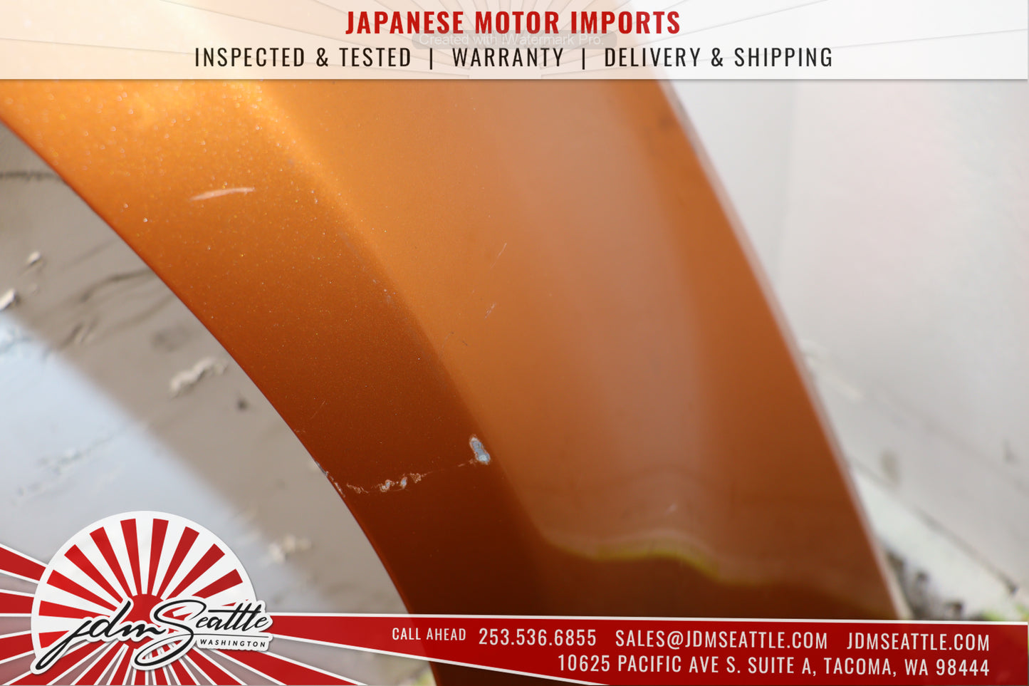 JDM 03-05 NISSAN 350Z/Z33 ORANGE COMPLETE FRONT END CONVERSION MODIFIED BODYKIT