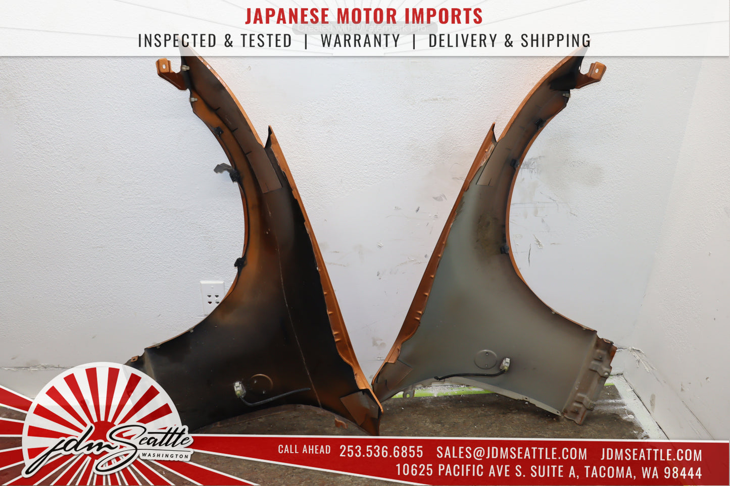 JDM 03-05 NISSAN 350Z/Z33 ORANGE COMPLETE FRONT END CONVERSION MODIFIED BODYKIT