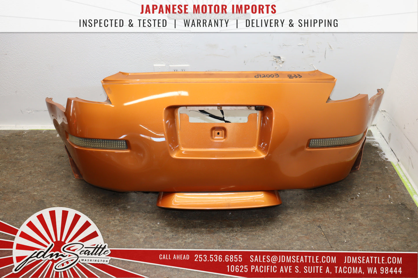 JDM 03-05 NISSAN 350Z/Z33 ORANGE COMPLETE FRONT END CONVERSION MODIFIED BODYKIT