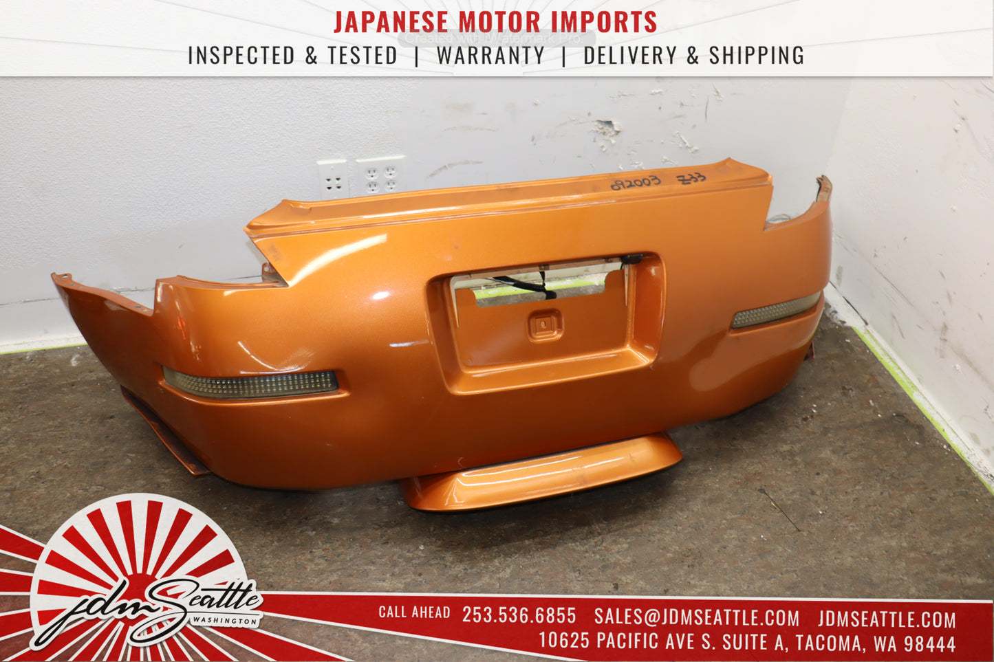 JDM 03-05 NISSAN 350Z/Z33 ORANGE COMPLETE FRONT END CONVERSION MODIFIED BODYKIT
