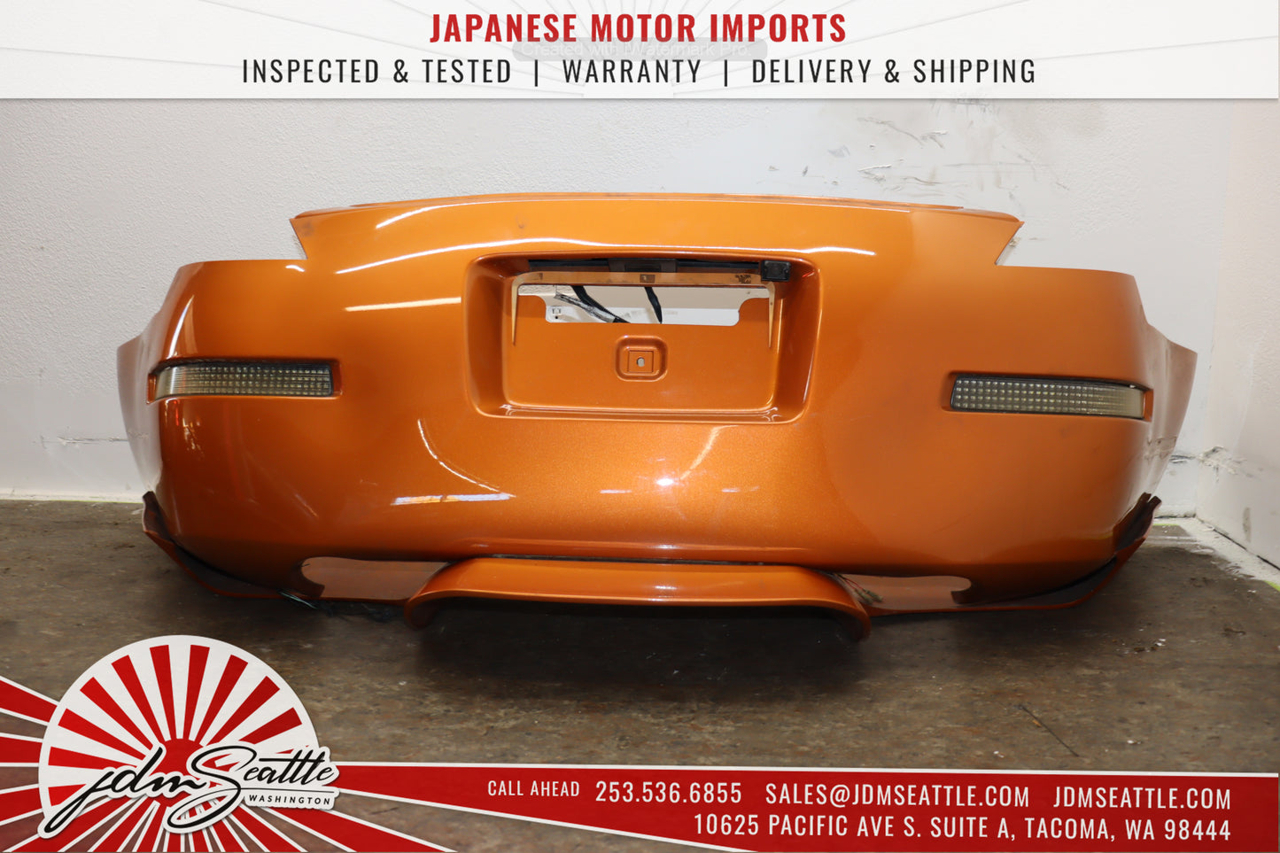 JDM 03-05 NISSAN 350Z/Z33 ORANGE COMPLETE FRONT END CONVERSION MODIFIED BODYKIT