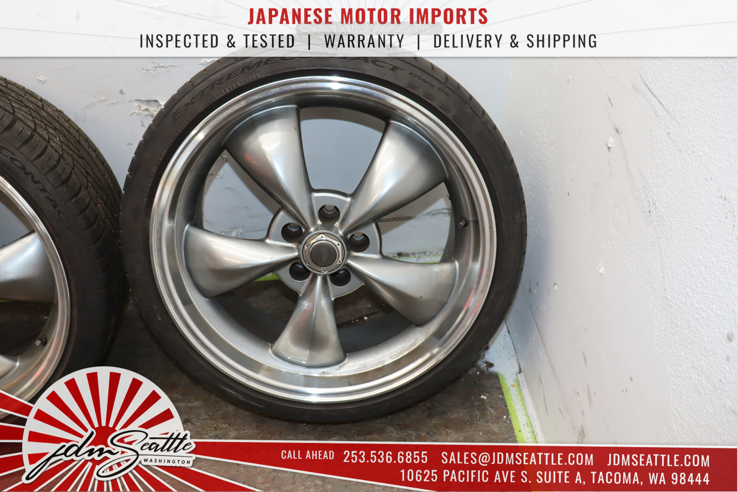 JDM 03-05 350Z FRONT AND REAR TIRES/RIMS 245/35/ZR20 / 27530/ZR20 20/9/10J OFFSET