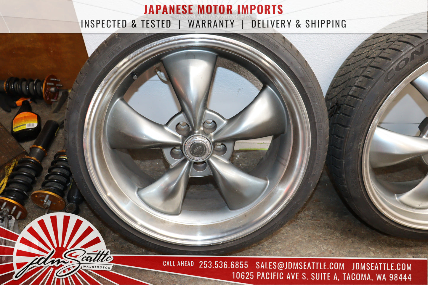 JDM 03-05 350Z FRONT AND REAR TIRES/RIMS 245/35/ZR20 / 27530/ZR20 20/9/10J OFFSET