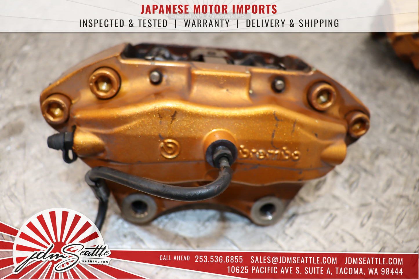 JDM 03-05 NISSAN 350Z Z33 GOLD BREMBO BRAKE CALIPERS FRONT AND REAR