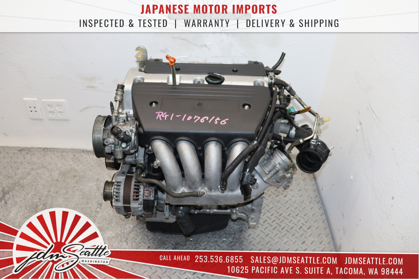JDM 06-10 K20A HONDA CIVIC SI MOTOR 2.0L K20A