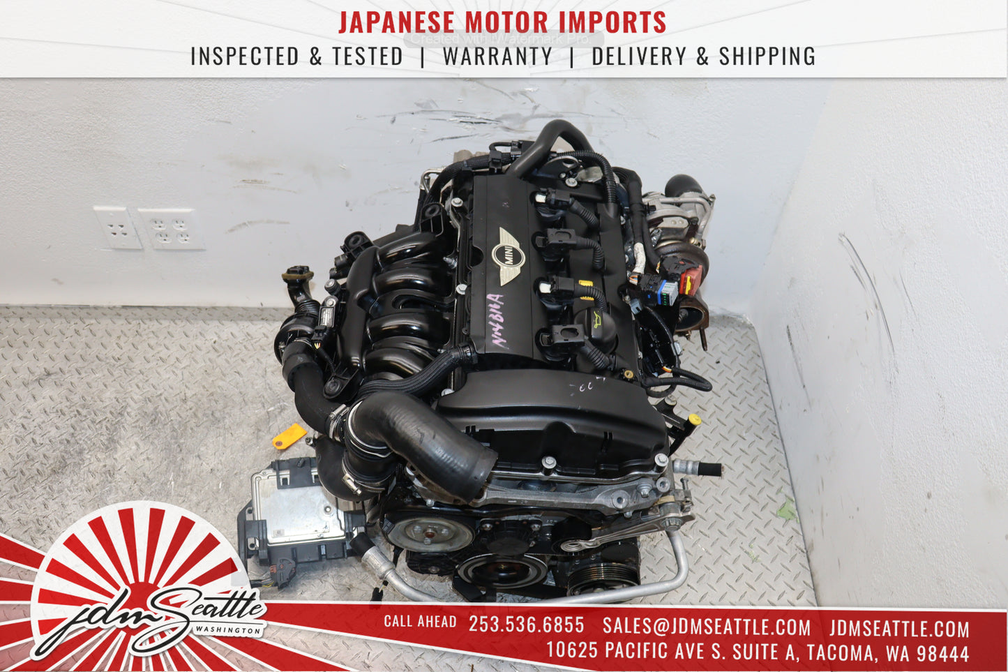 JDM 07-10 MINI COOPER S TURBO 1.6 R56 ENGINE IMPORTED FROM JAPAN LOW MILES