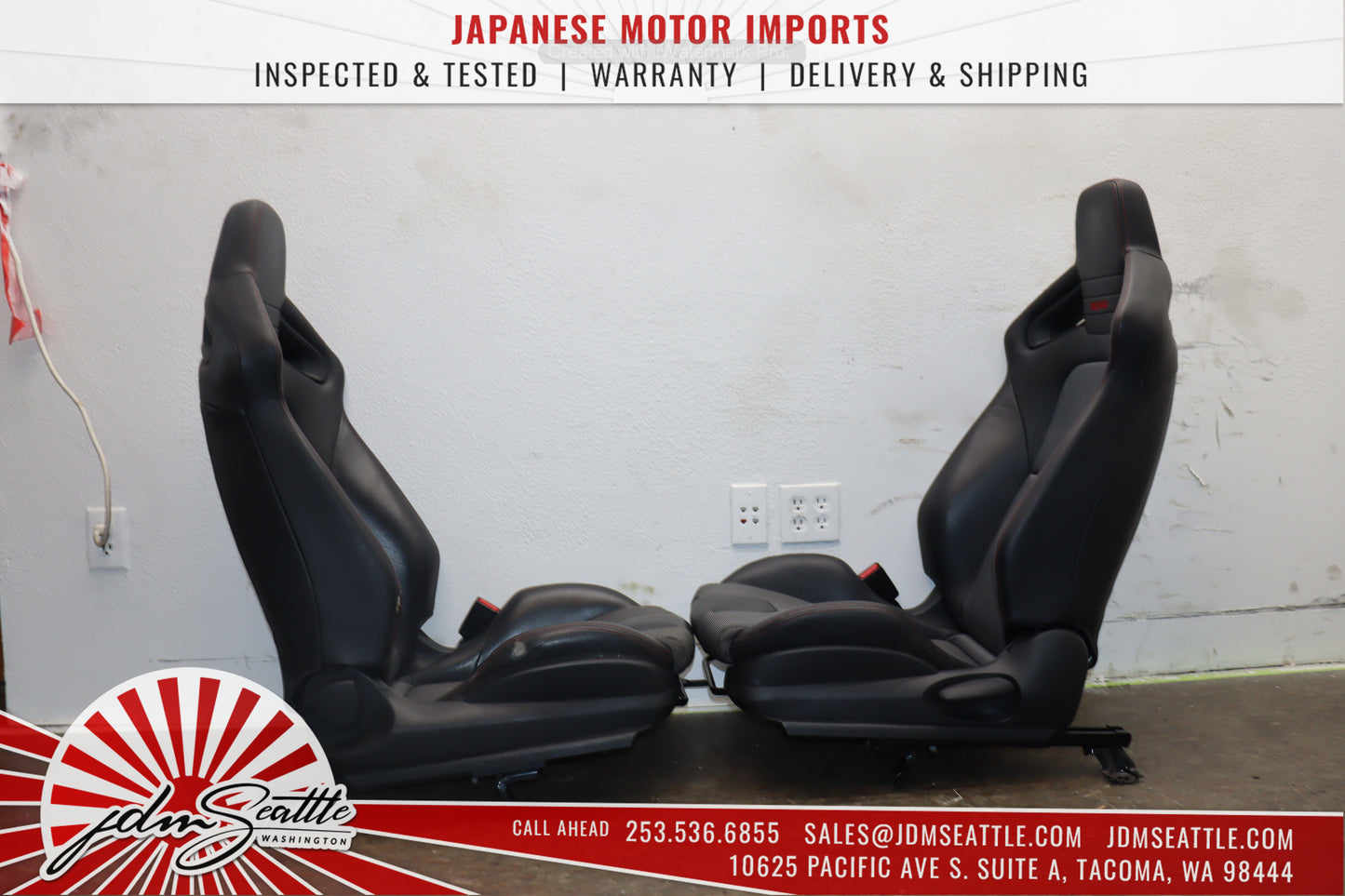 JDM 2003-2011 MAZDA RX8 TYPE-RS SE3P OEM RECARO SEATS FRONT W/RAILS AND REAR