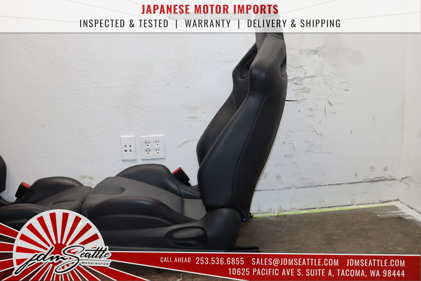 JDM 2003-2011 MAZDA RX8 TYPE-RS SE3P OEM RECARO SEATS FRONT W/RAILS AND REAR