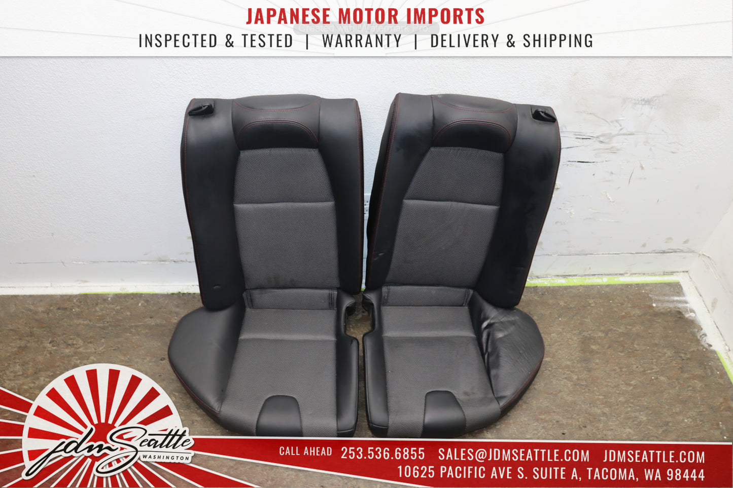JDM 2003-2011 MAZDA RX8 TYPE-RS SE3P OEM RECARO SEATS FRONT W/RAILS AND REAR