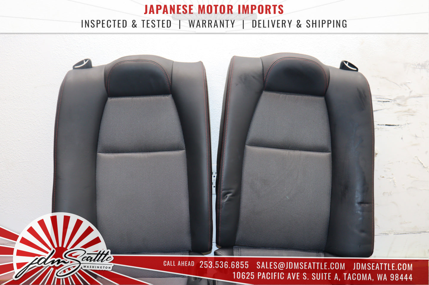 JDM 2003-2011 MAZDA RX8 TYPE-RS SE3P OEM RECARO SEATS FRONT W/RAILS AND REAR