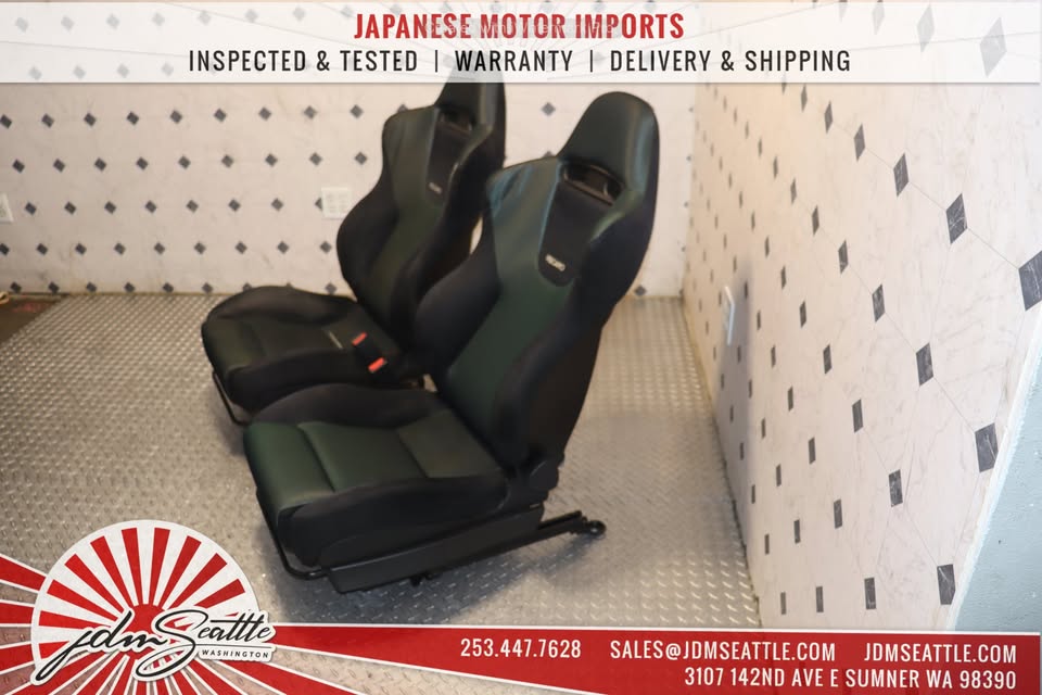 JDM Honda Accord Euro R CL7 Recaro Seats (Green, Front & Rear)