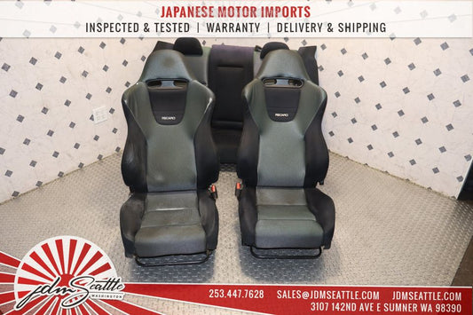 JDM HONDA ACCORD EURO R CL7 GREEN RECARO SEATS SET FRONT AND BACK