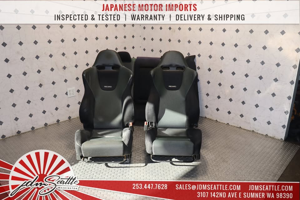 JDM Honda Accord Euro R CL7 Recaro Seats (Green, Front & Rear)