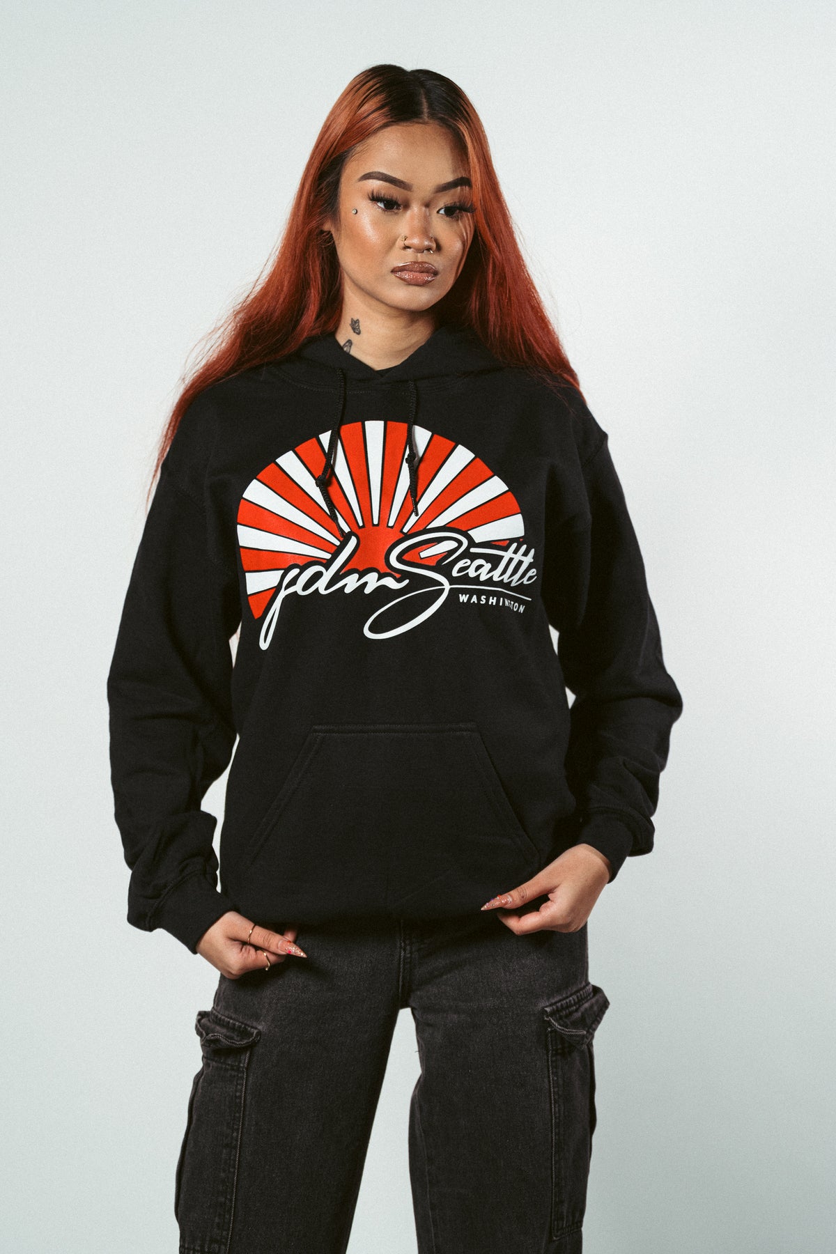 JDM Premium Seattle Logo Hoodie – Japanese Automotive Streetwear