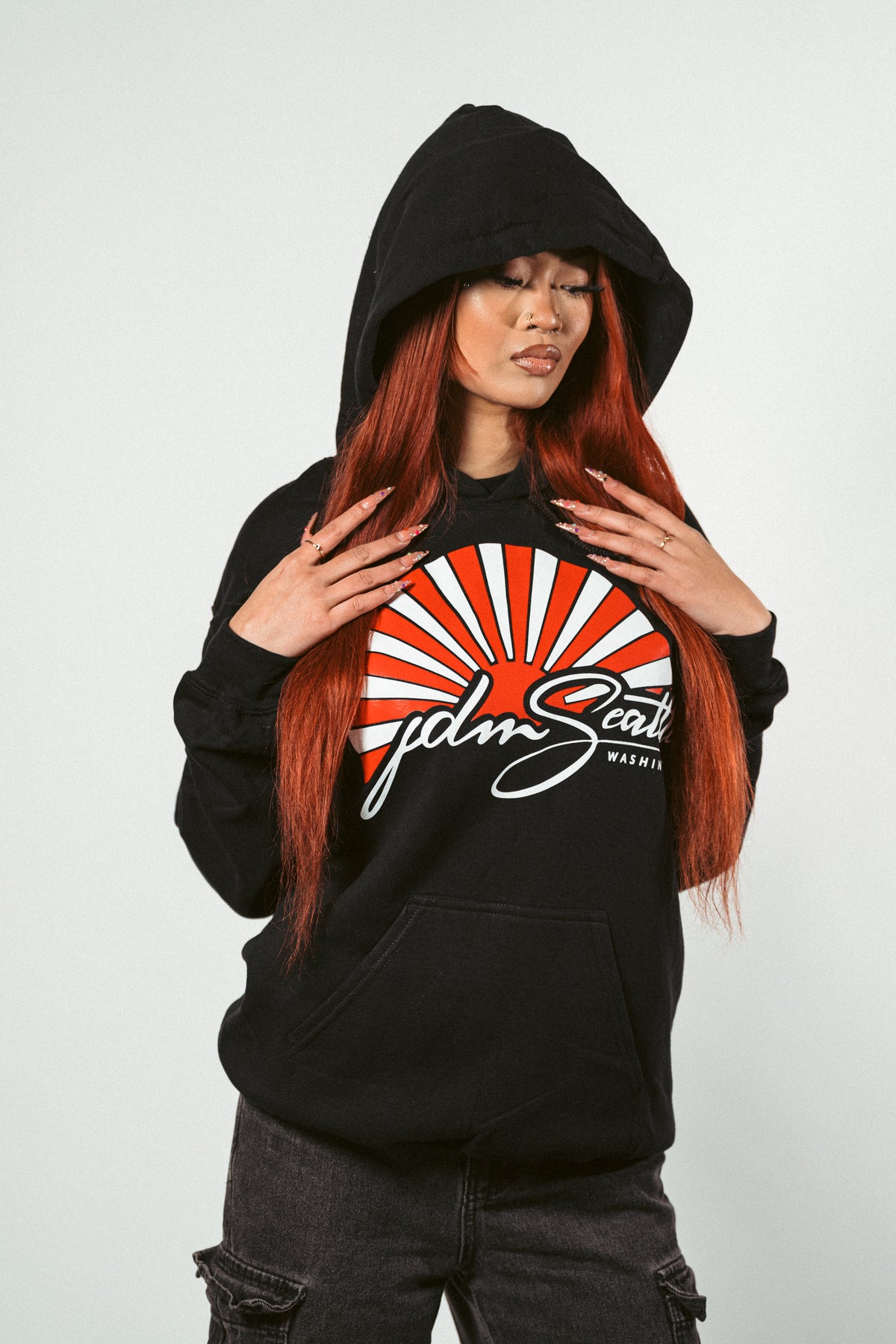 JDM Premium Seattle Logo Hoodie – Japanese Automotive Streetwear