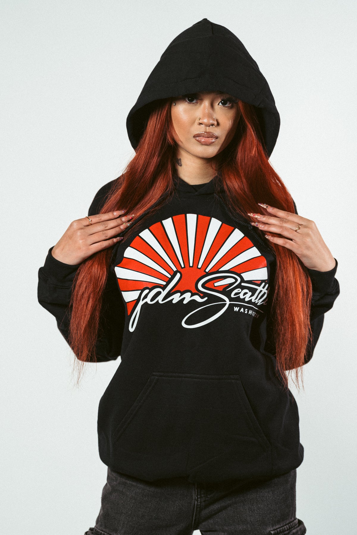 JDM Premium Seattle Logo Hoodie – Japanese Automotive Streetwear