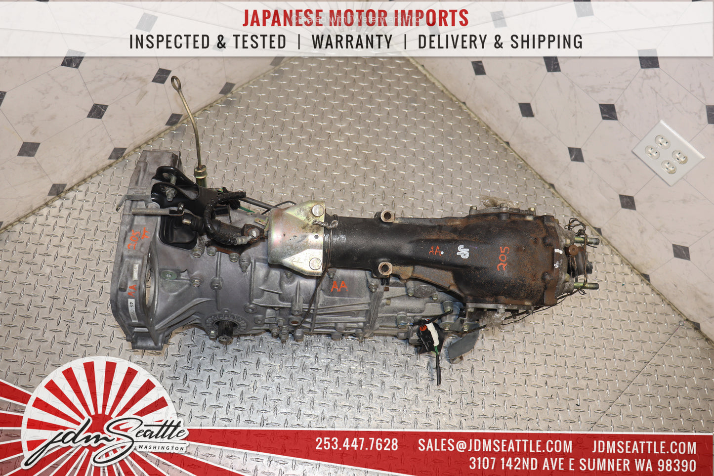 JDM 2002-2005 SUBARU IMPREZA WRX TURBO 5 SPEED AWD MANUAL TRANSMISSION W/DIFF  4.11