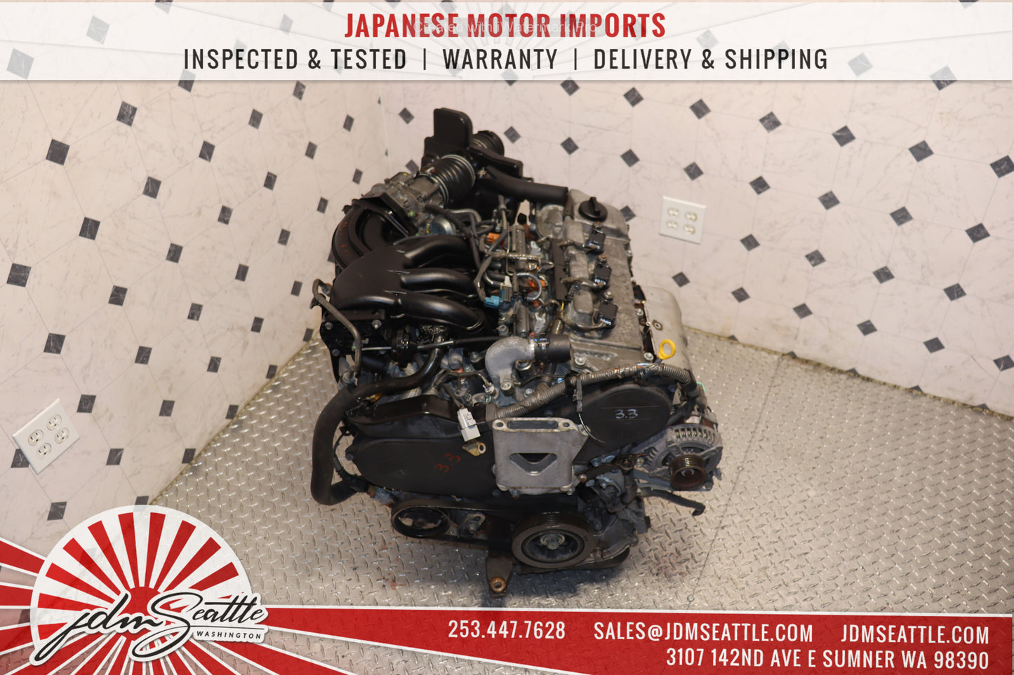 JDM 3MZ-FE 04-06 SIENNA 04-07 HIGHLANDER 04-06 LEXUS RX330 3.3L AWD ENGINE 3MZ