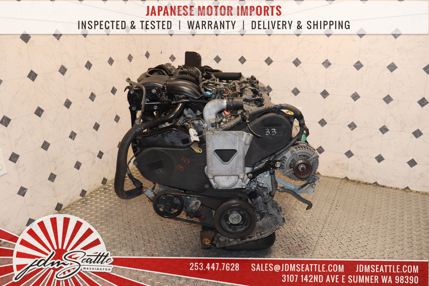 JDM 3MZ-FE 04-06 SIENNA 04-07 HIGHLANDER 04-06 LEXUS RX330 3.3L AWD ENGINE 3MZ