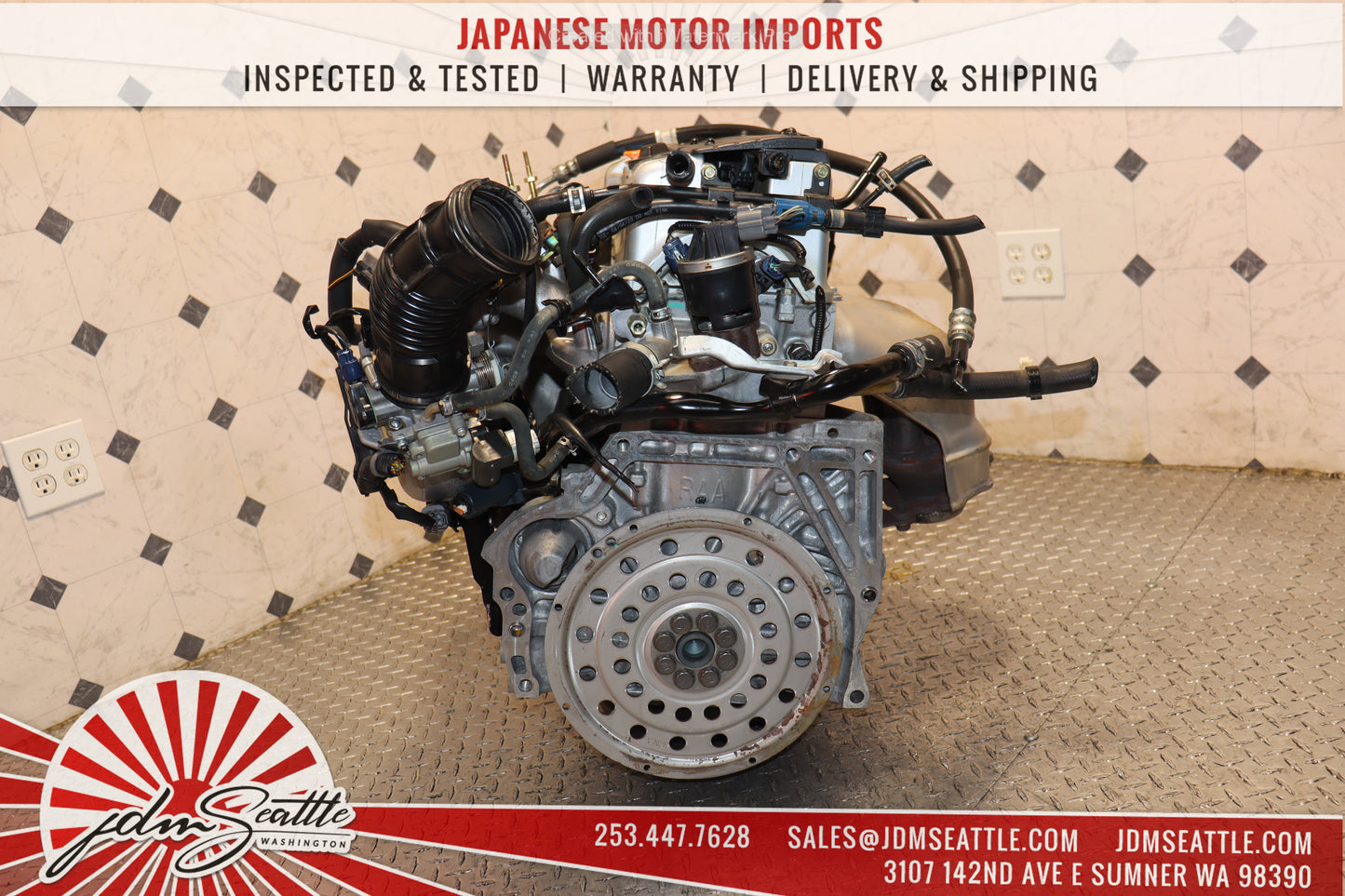 JDM K24A MOTOR 2003 - 2007 HONDA ACCORD ELEMENT 2.4L 4CYL I-VTEC ENGINE RAA