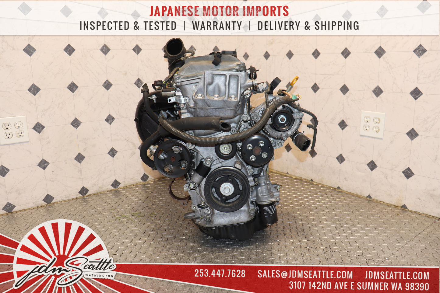 JDM 2AZ-FE 2002 - 2009 TOYOTA CAMRY 2004 - 2008 RAV4 2001 - 2006 HIGHLANDER 2.4L 4CYL ENGINE