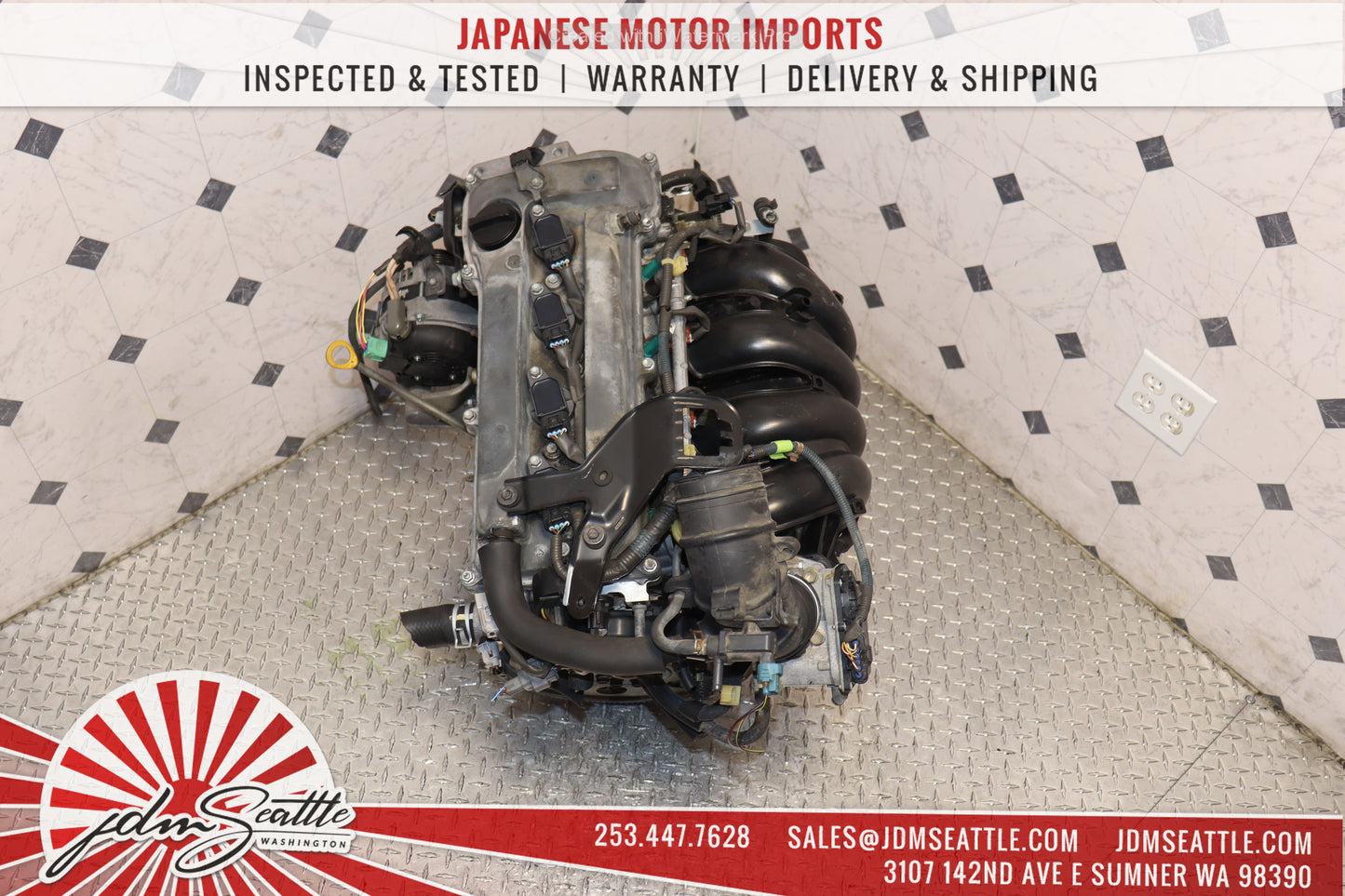 JDM 2AZ-FE 2002 - 2009 TOYOTA CAMRY 2004 - 2008 RAV4 2001 - 2006 HIGHLANDER 2.4L 4CYL ENGINE